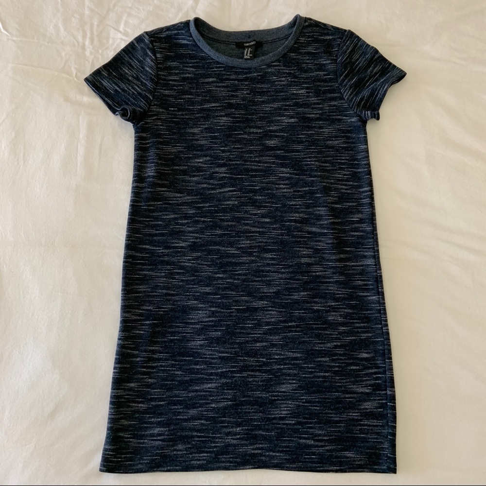 Space Black T-shirt Dress